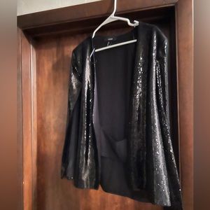 Womens black cape blazer